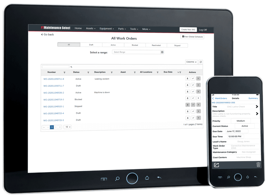 Ftmaintenance Cmms Software For Maintenance Management 0865